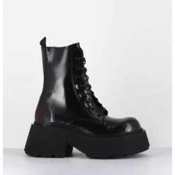 Hot VIC MATIE Rangers à lacets en cuir x fumé - 1D7700D APOLLO X BORDEAU