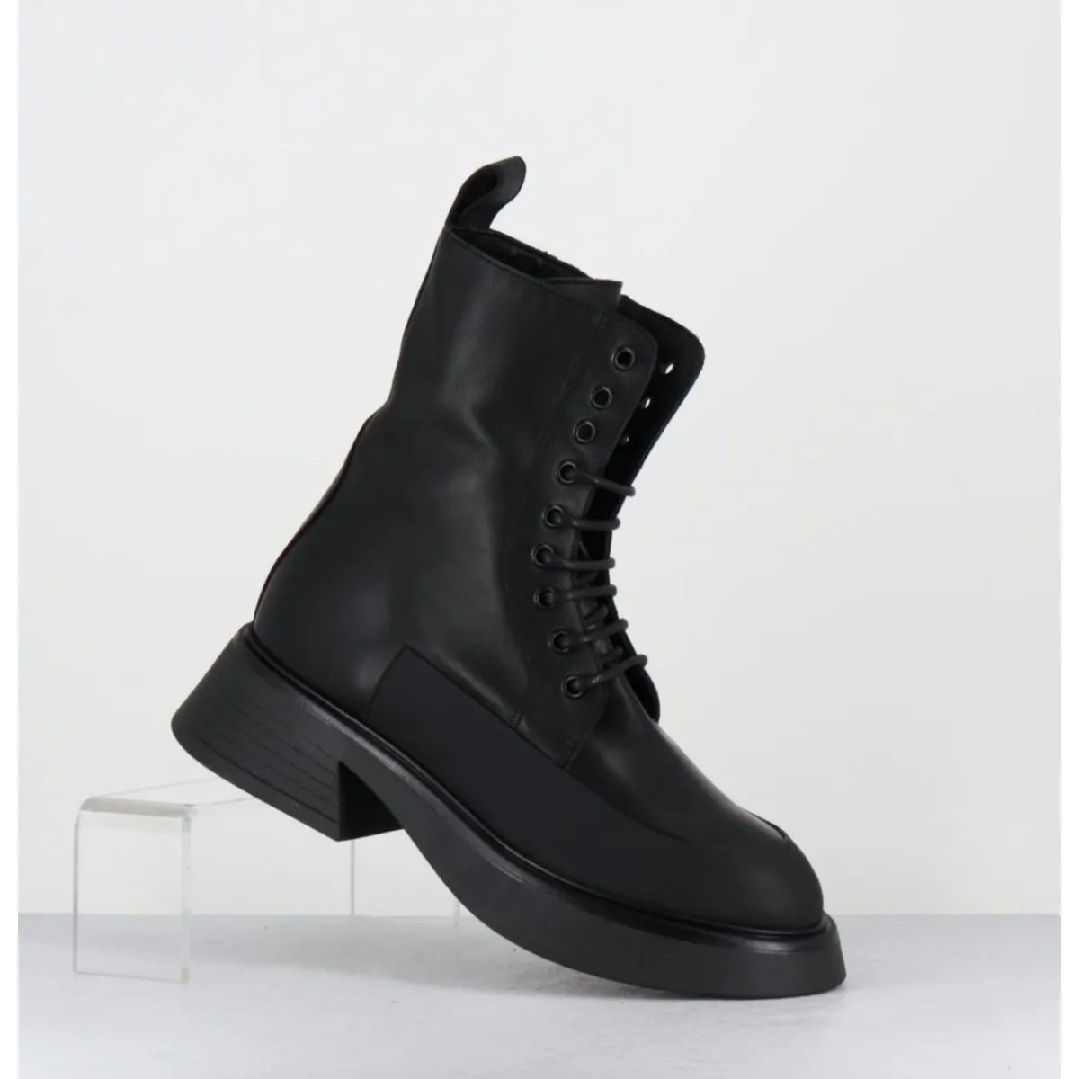 Outlet GARRICE LAB Rangers en cuir semelle légère - FIKE SAVANA NERO NOIR