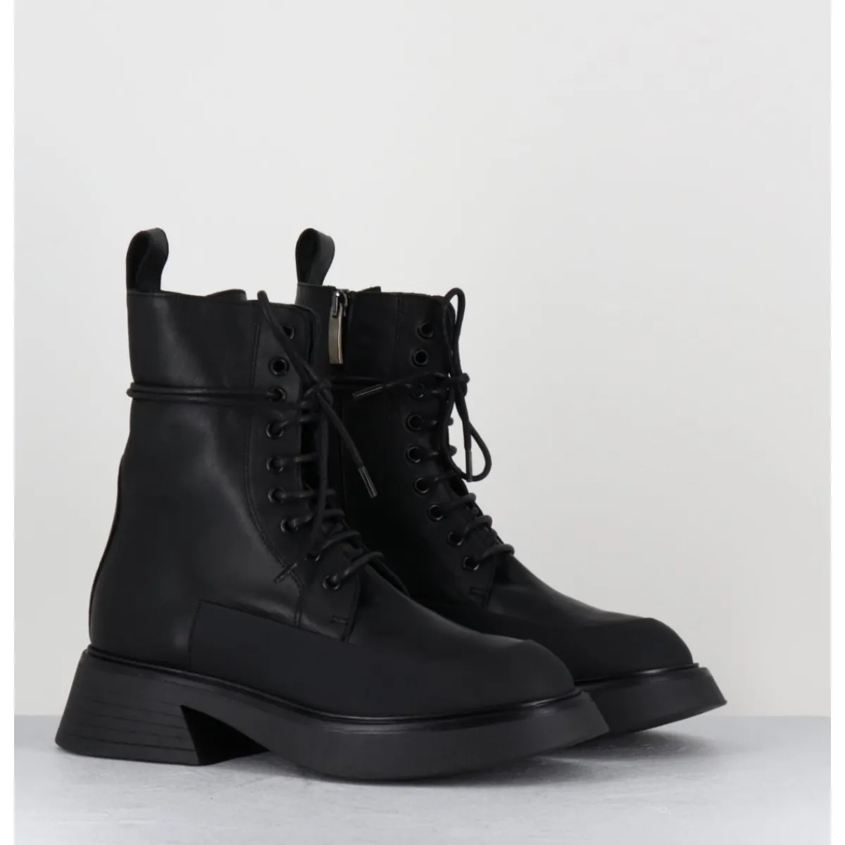 Outlet GARRICE LAB Rangers en cuir semelle légère - FIKE SAVANA NERO NOIR