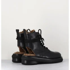 Discount GARRICE LAB Rangers fourrées en cuir - HUG12 NERO NOIR