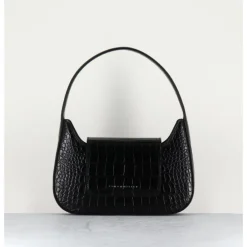 Online SIMON MILLER RETRO BAG BLACK - CROCO NOIR