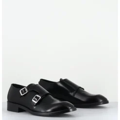 Discount OA NON FASHION Richelieu doubles boucles en cuir glacé - YUMA ABRA NERO NOIR