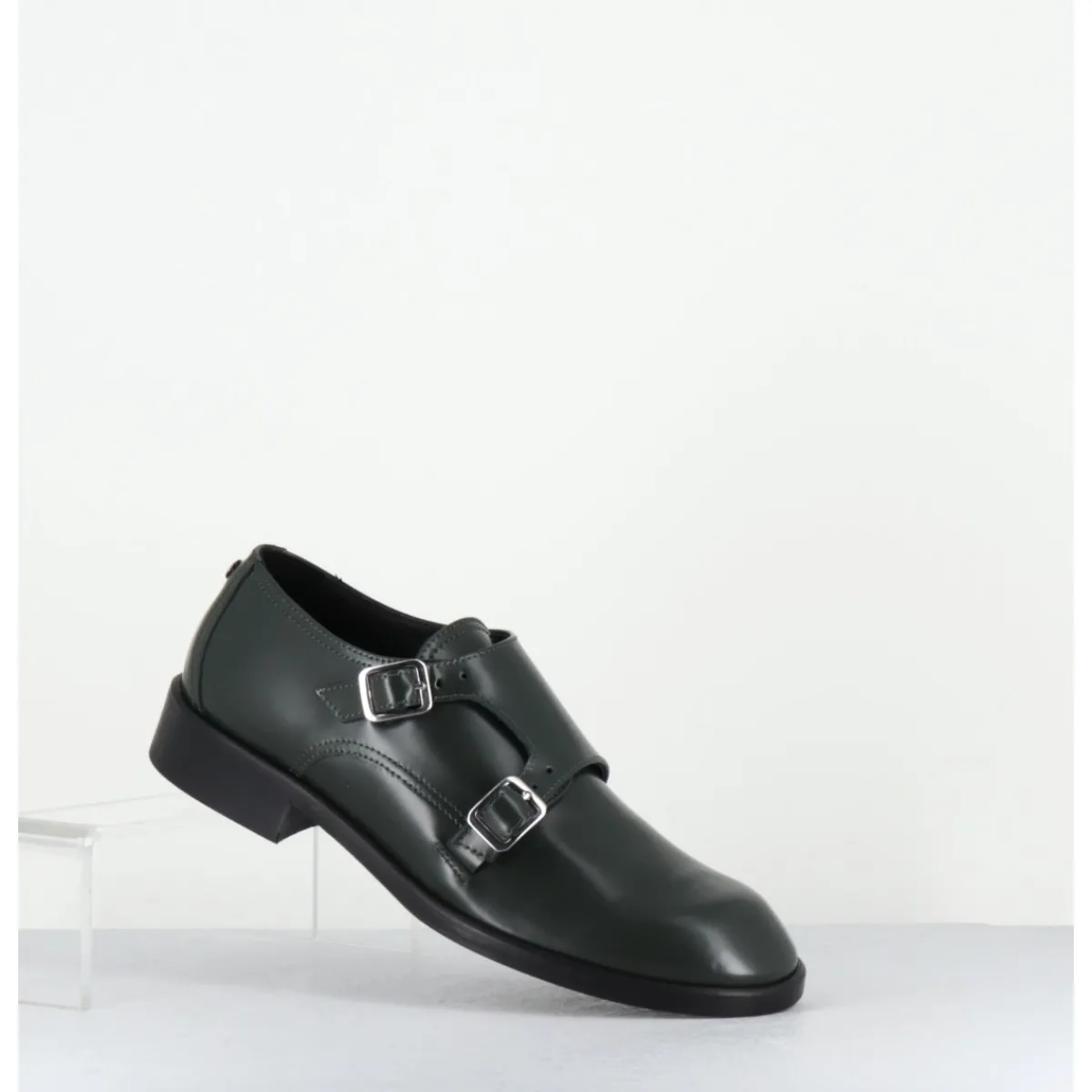 Online OA NON FASHION Richelieu doubles boucles en cuir glacé - YUMA ABRA VERDE VERT