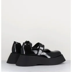 GARRICE LAB 90s babies à plateforme en cuir vernis - CORA VERNICE NERO NOIR