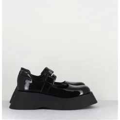 GARRICE LAB 90s babies à plateforme en cuir vernis - CORA VERNICE NERO NOIR