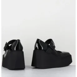 Best GARRICE LAB 90s Mary-Jane compensées en cuir vernis - YERI VERNICE NERO NOIR