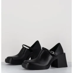 New JUSTINE CLENQUET 90s Mary-Jane cuir souple - KIM BLACK NOIR