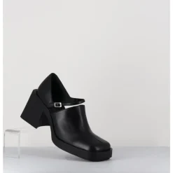 New JUSTINE CLENQUET 90s Mary-Jane cuir souple - KIM BLACK NOIR