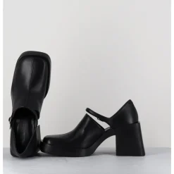 New JUSTINE CLENQUET 90s Mary-Jane cuir souple - KIM BLACK NOIR