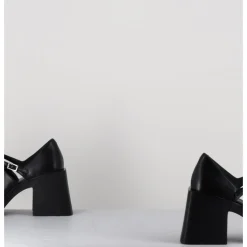 New JUSTINE CLENQUET 90s Mary-Jane cuir souple - KIM BLACK NOIR