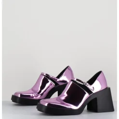 Best JUSTINE CLENQUET 90s Mary-Jane miroir - KIM METALLIC PINK ROSE