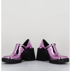 Best JUSTINE CLENQUET 90s Mary-Jane miroir - KIM METALLIC PINK ROSE