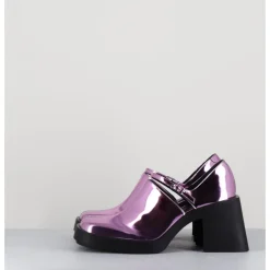 Best JUSTINE CLENQUET 90s Mary-Jane miroir - KIM METALLIC PINK ROSE