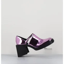 Best JUSTINE CLENQUET 90s Mary-Jane miroir - KIM METALLIC PINK ROSE