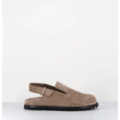 Best OFFICINE CREATIVE Sabots épuré daim & bride arrière - PELAGIE008 FLINT TAUPE
