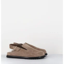 Best OFFICINE CREATIVE Sabots épuré daim & bride arrière - PELAGIE008 FLINT TAUPE