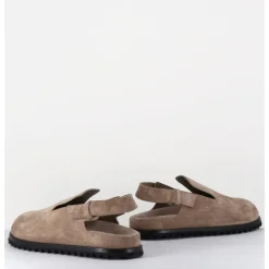 Best OFFICINE CREATIVE Sabots épuré daim & bride arrière - PELAGIE008 FLINT TAUPE