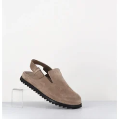 Best OFFICINE CREATIVE Sabots épuré daim & bride arrière - PELAGIE008 FLINT TAUPE