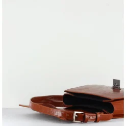 Clearance GARRICE LAB Sac en cuir imprimé croco - M93 COCCO TERRA BRIQUE