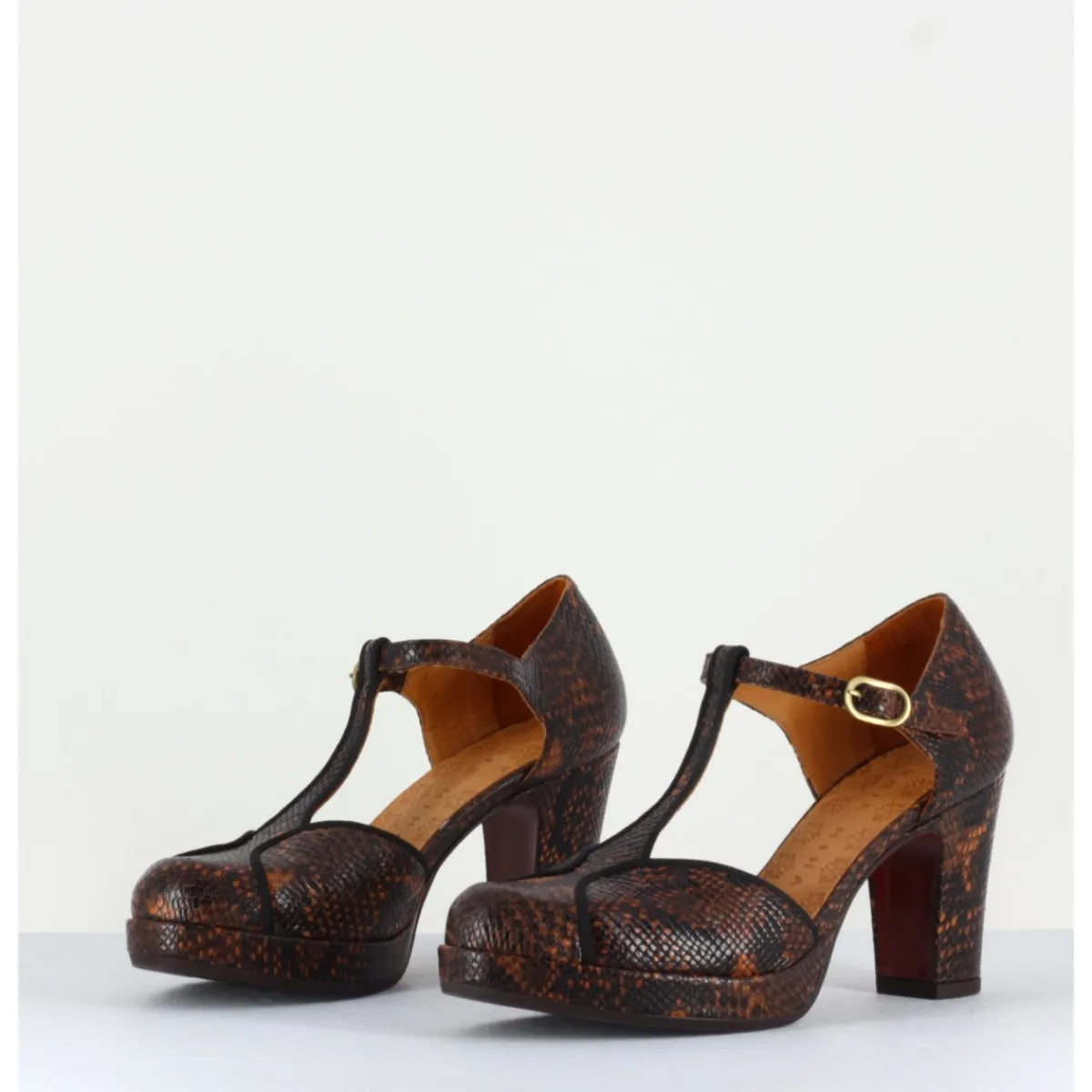 Discount CHIE MIHARA Salomé en cuir imprimé serpent - JORI TERRA