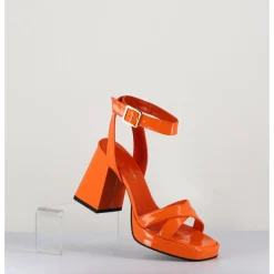 New GARRICE LAB Sandales à plateforme cuir vernis - SUNNY VERNICE ARANCIO ORANGE