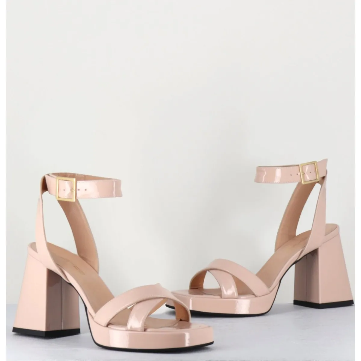 Clearance GARRICE LAB Sandales à plateforme cuir vernis - SUNNY VERNICE NUDE