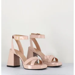 Clearance GARRICE LAB Sandales à plateforme cuir vernis - SUNNY VERNICE NUDE