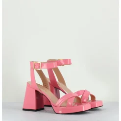 Best GARRICE LAB Sandales à plateforme cuir vernis - SUNNY VERNICE PINK ROSE