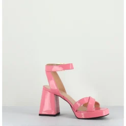 Best GARRICE LAB Sandales à plateforme cuir vernis - SUNNY VERNICE PINK ROSE