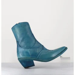 Online FAUZIAN JEUNESSE Santiags en cuir - 3843 ALFA CIELO BLEU