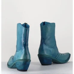 Online FAUZIAN JEUNESSE Santiags en cuir - 3843 ALFA CIELO BLEU