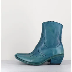 Online FAUZIAN JEUNESSE Santiags en cuir - 3843 ALFA CIELO BLEU