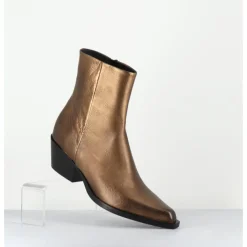 New GARRICE LAB Santiags en cuir métallisé - SEBER2 PEGASUS GOLD DORE