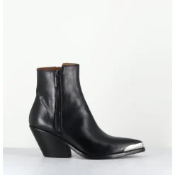 JO GHOST Santiags en cuir bout métallique - 4910 DIVER NERO NOIR