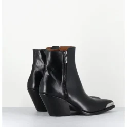 JO GHOST Santiags en cuir bout métallique - 4910 DIVER NERO NOIR