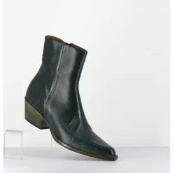 Outlet GARRICE LAB Santiags en cuir usé - SEBER3 MORODER BOTTIGLIA VERT