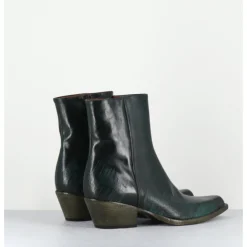 Outlet GARRICE LAB Santiags en cuir usé - SEBER3 MORODER BOTTIGLIA VERT