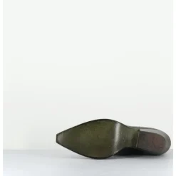 Outlet GARRICE LAB Santiags en cuir usé - SEBER3 MORODER BOTTIGLIA VERT