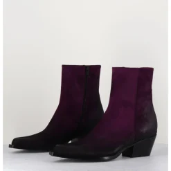 Sale GARRICE LAB Santiags en daim - SEBER CHELIN VIOLA VIOLET