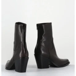 GARRICE LAB Santiags talon haut en cuir souple - DESA24 FULAR T MORO MARRON