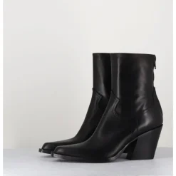 Outlet GARRICE LAB Santiags talon haut en cuir souple - DESI24 FULAR NERO NOIR