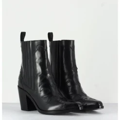 Hot SARTORE - Bottines santiags en cuir SR3265 NOIR