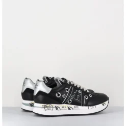 Online PREMIATA Sneakers double semelle cuir & rivets - CONNY 6553 NOIR