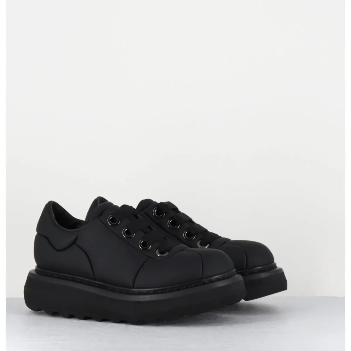 Sale PREMIATA Sneakers en cuir semelle épaisse - M6610 CUSTO NERO NOIR