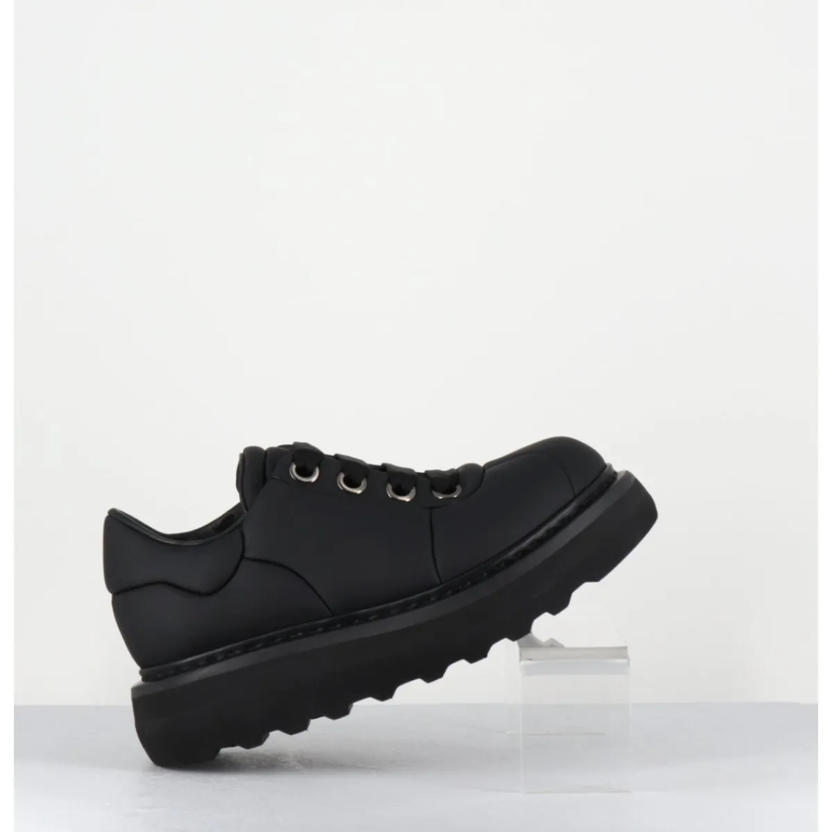 Sale PREMIATA Sneakers en cuir semelle épaisse - M6610 CUSTO NERO NOIR