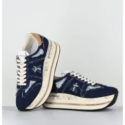 Online PREMIATA Sneakers en jean semelle compensé - BETH 6714 JEANS