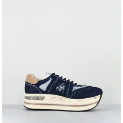 Online PREMIATA Sneakers en jean semelle compensé - BETH 6714 JEANS