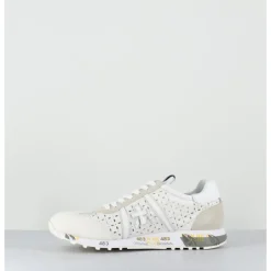 Hot PREMIATA Sneakers légères toile beige ajourée - LUCYD 6669 BLANC