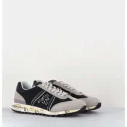Discount PREMIATA Sneakers légères toile e & daim gris - LUCYD 5954 BLACK NOIR