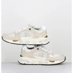 Online PREMIATA Sneakers 90s daim et toile gris blanc - MASED 7005 BEIGE